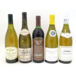 An assortment of white and red wine, comprising Domaine Simonin Pouilly-Fuisse Cuvee Des Roches 2002
