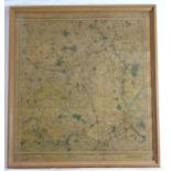 Local Interest Map: An early 20th century hand coloured ordnance survey map of Buckinghamshire,