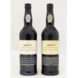 Two 75cl bottles of Dow's Master Blend finest reserve port (2) Please Note - we do not make