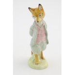A Beswick model of Beatrix Potter's Foxy Whiskered Gentleman, model no. BP3b. Marked under.