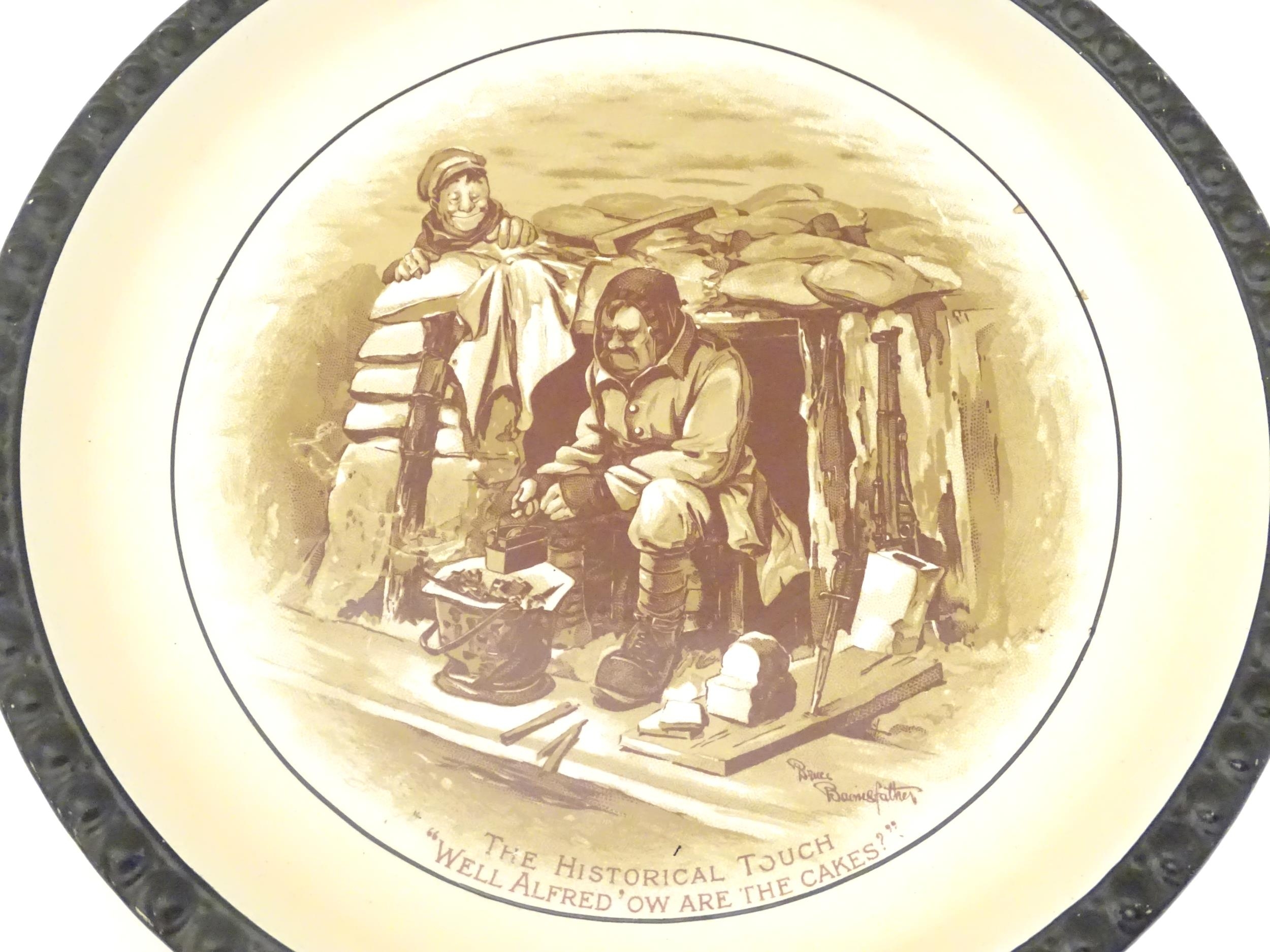 Militaria, WWI / World War 1 / First World War: a commemorative ceramic plate by Grimwades, - Image 3 of 9