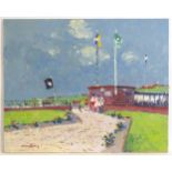 Geoffrey Chatten (b. 1938), Norfolk School, Oil on board, Gorleston Front, A summer seafront scene