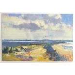 Geoffrey Chatten (b. 1938), Norfolk School, Oil on board, Coastal view. Signed verso. Approx. 14"