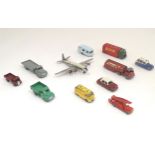 Toys: a quantity of assorted die cast / scale model vehicles, comprising Dinky Vickers Viscount