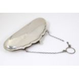 A silver purse hallmarked Birmingham 1913 maker B&Co. 5 1/2" wide Please Note - we do not make