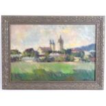 Andras Mikola (1884-1970), Hungarian School, Oil on canvas, Nagybanya / Baia Mare, Romania. Signed