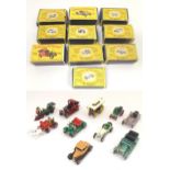 Toys: A quantity of boxed Lesney Models of Yesteryear die cast scale model cars / vehicles,
