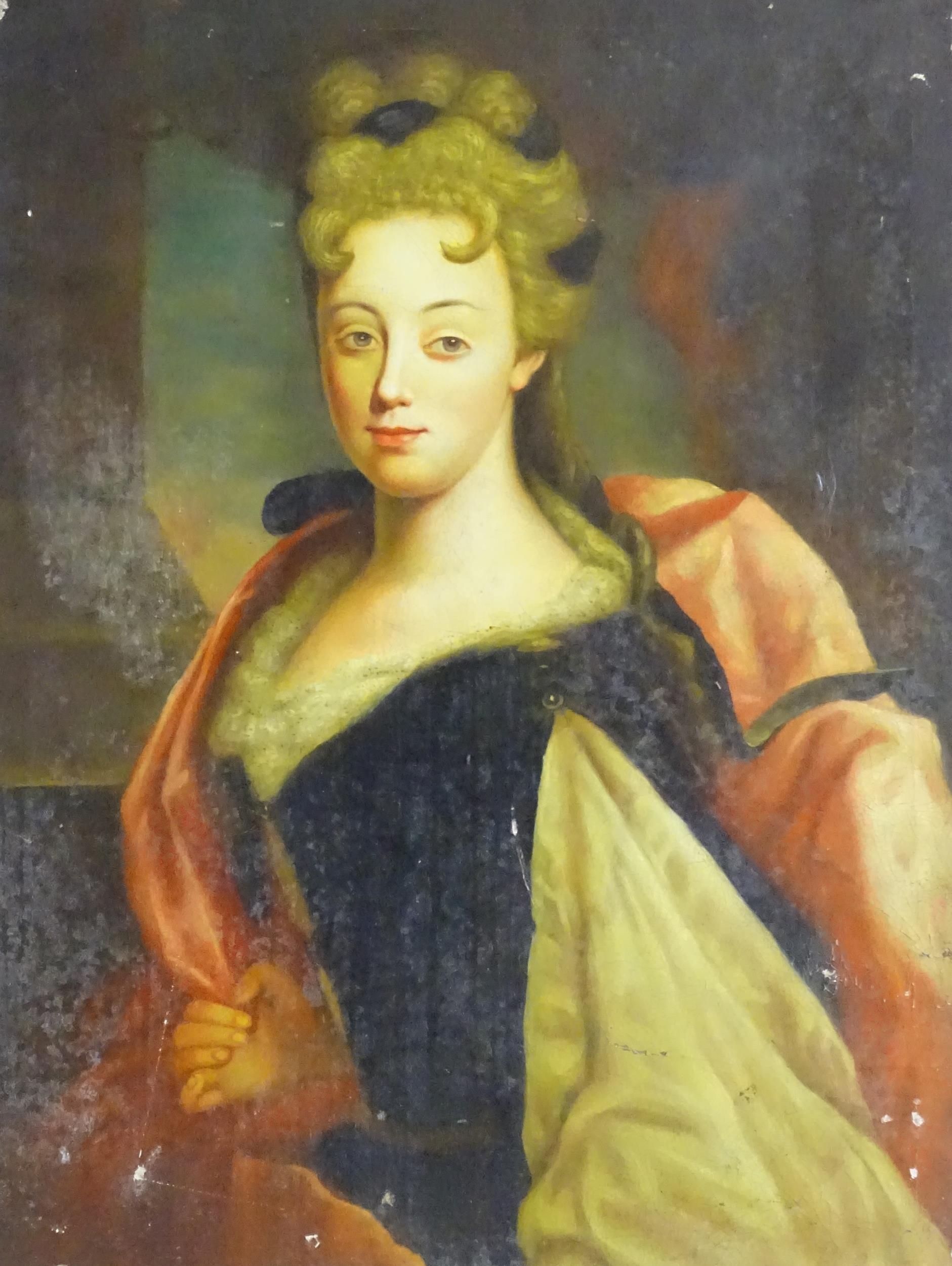 After Michael Dahl (1659-1743), 19th century, Continental School, Oil on canvas, A portrait of - Image 3 of 3