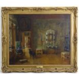 John Watkin Chapman (1832-1903), English School, Oil on canvas, A grand interior scene depicting