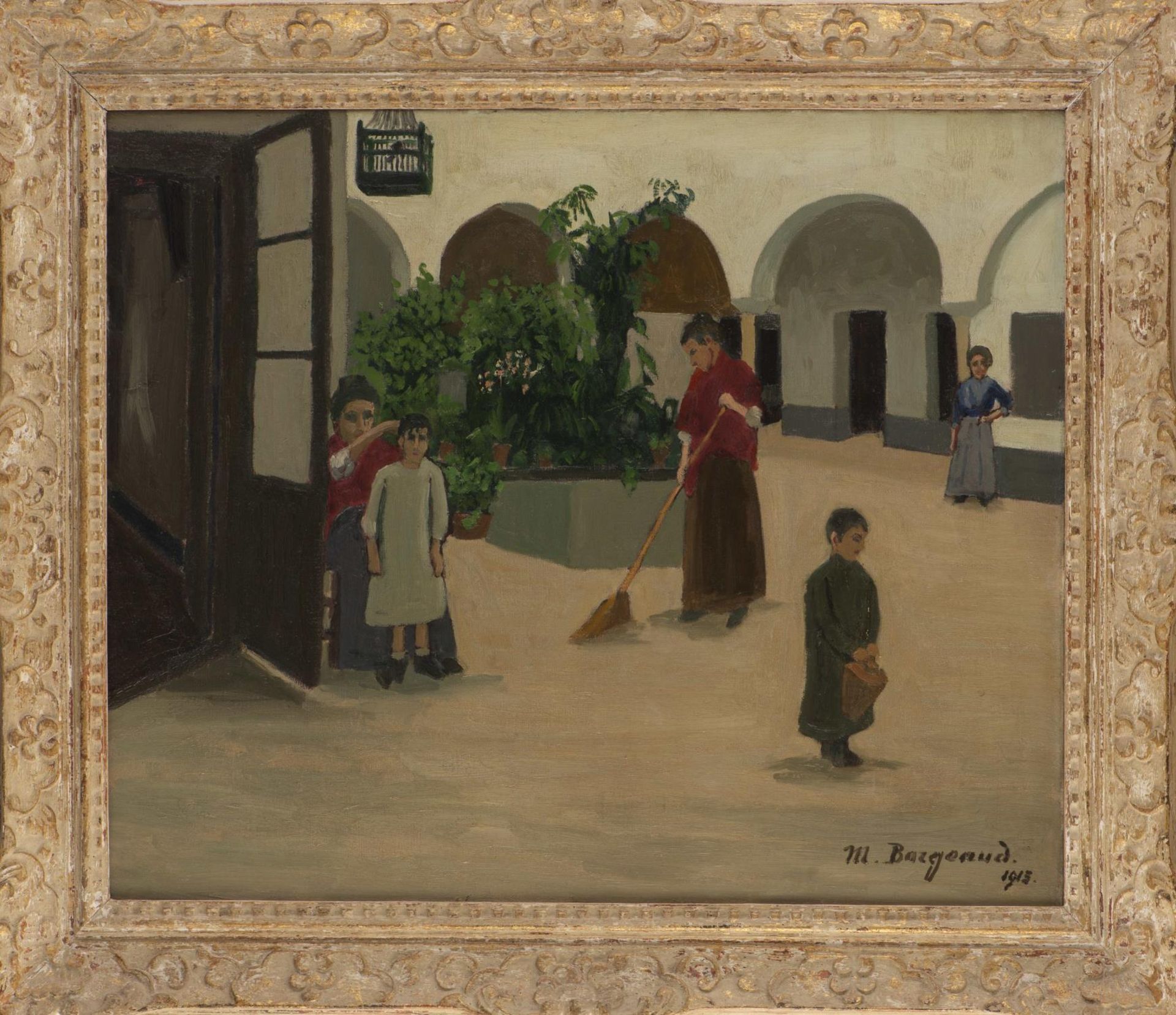 Marius BORGEAUD (1861-1924) "Patio à Séville" - Image 5 of 12
