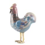 Coq en cloisonné de Chine, XVIIIe