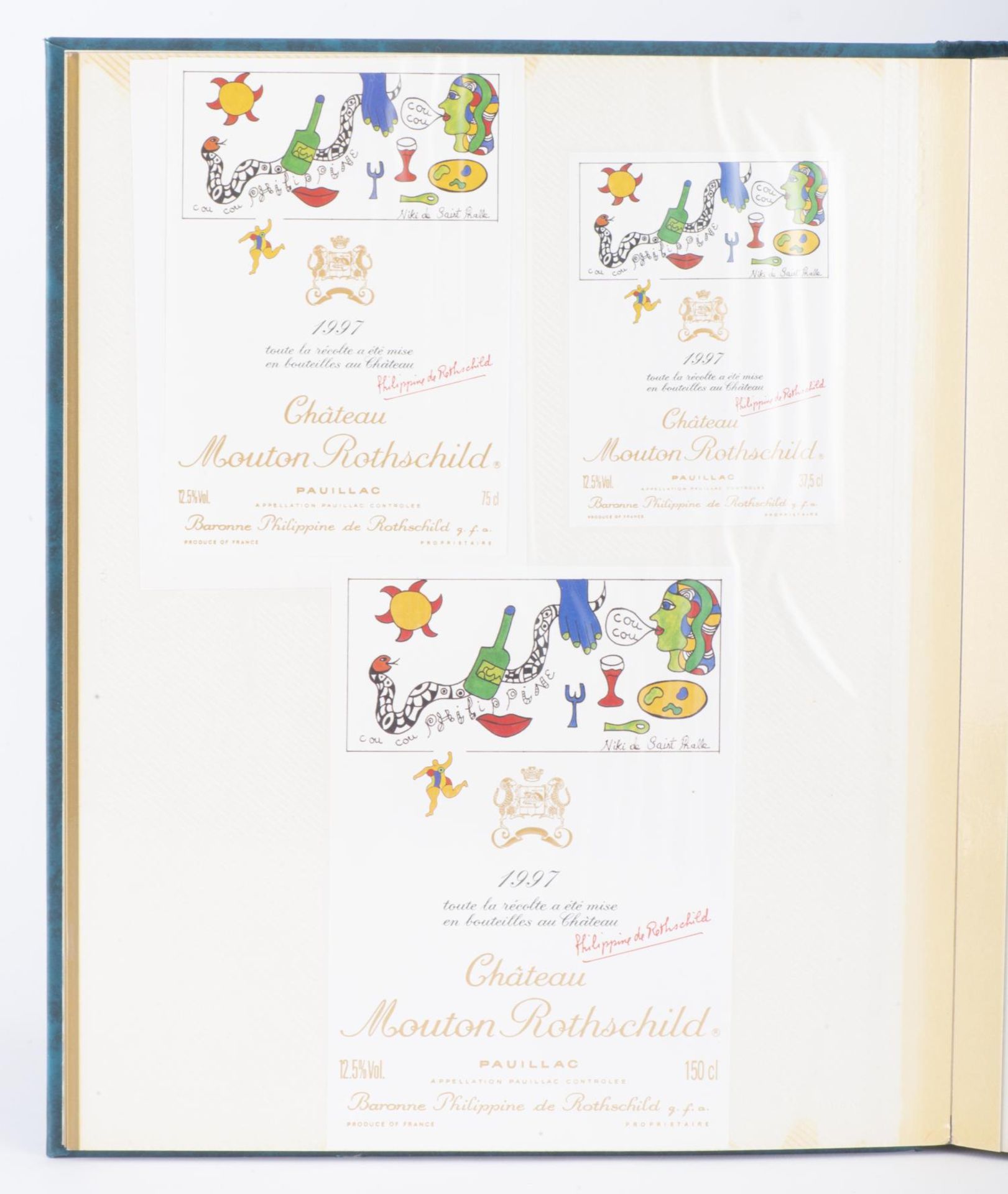 Collection d'étiquettes de vin Mouton Rothschild - Image 19 of 24