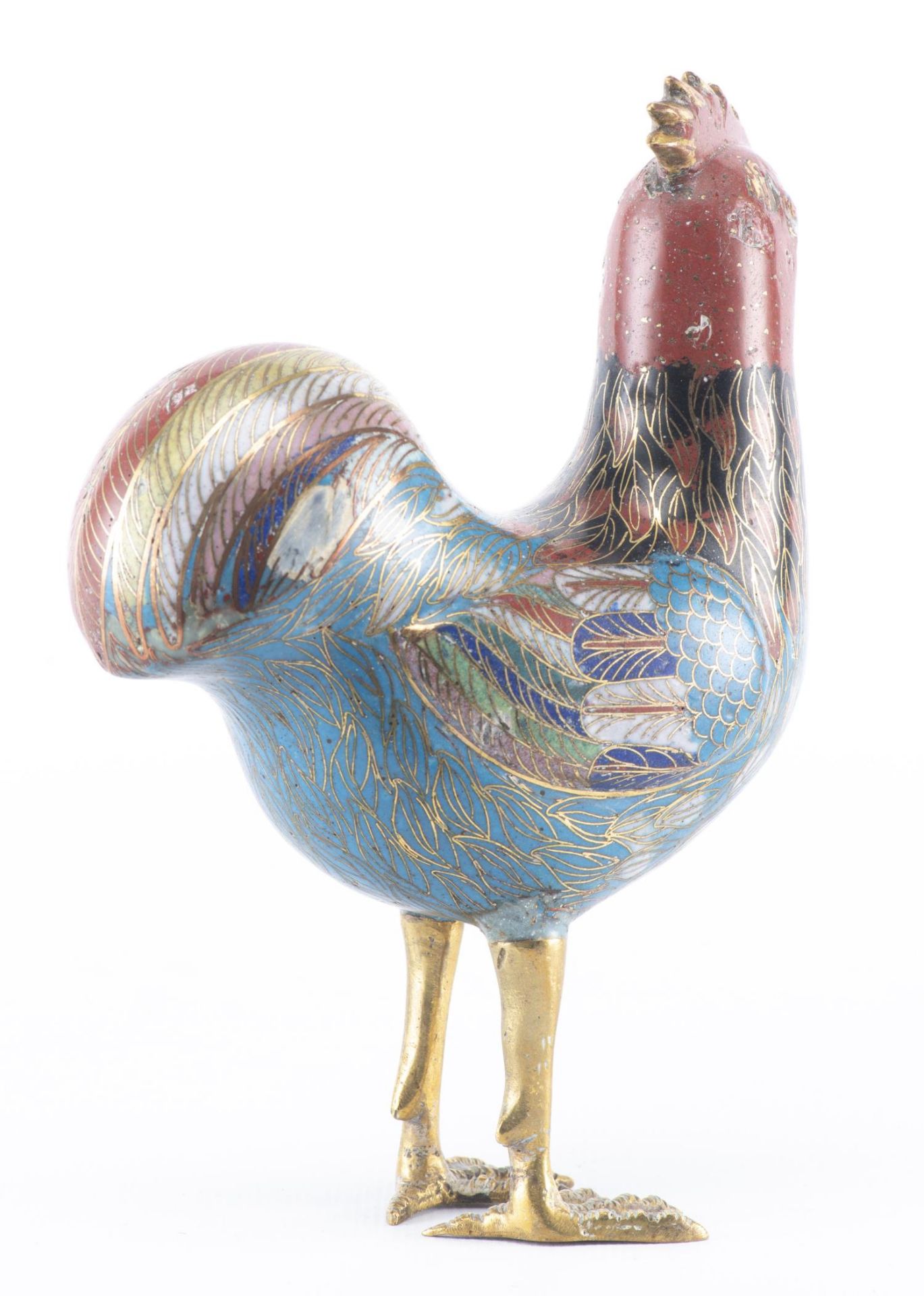 Coq en cloisonné de Chine, XVIIIe - Image 8 of 18