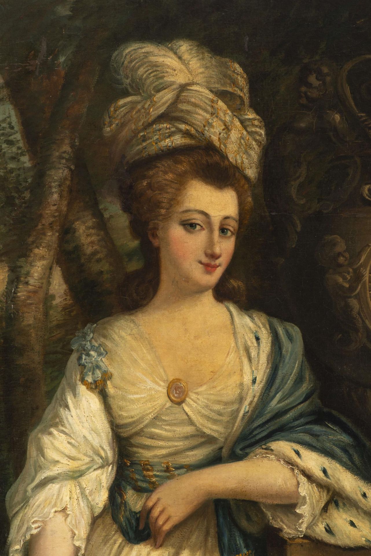 Joshua REYNOLDS (1723-1792) d'après, "Portrait de Marie-Isabella Duchesse de Rutland 1756-1831" - Image 16 of 22