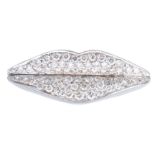 ENIGMA by Gianni Bulgari, bague 'Lips' en or gris et diamants