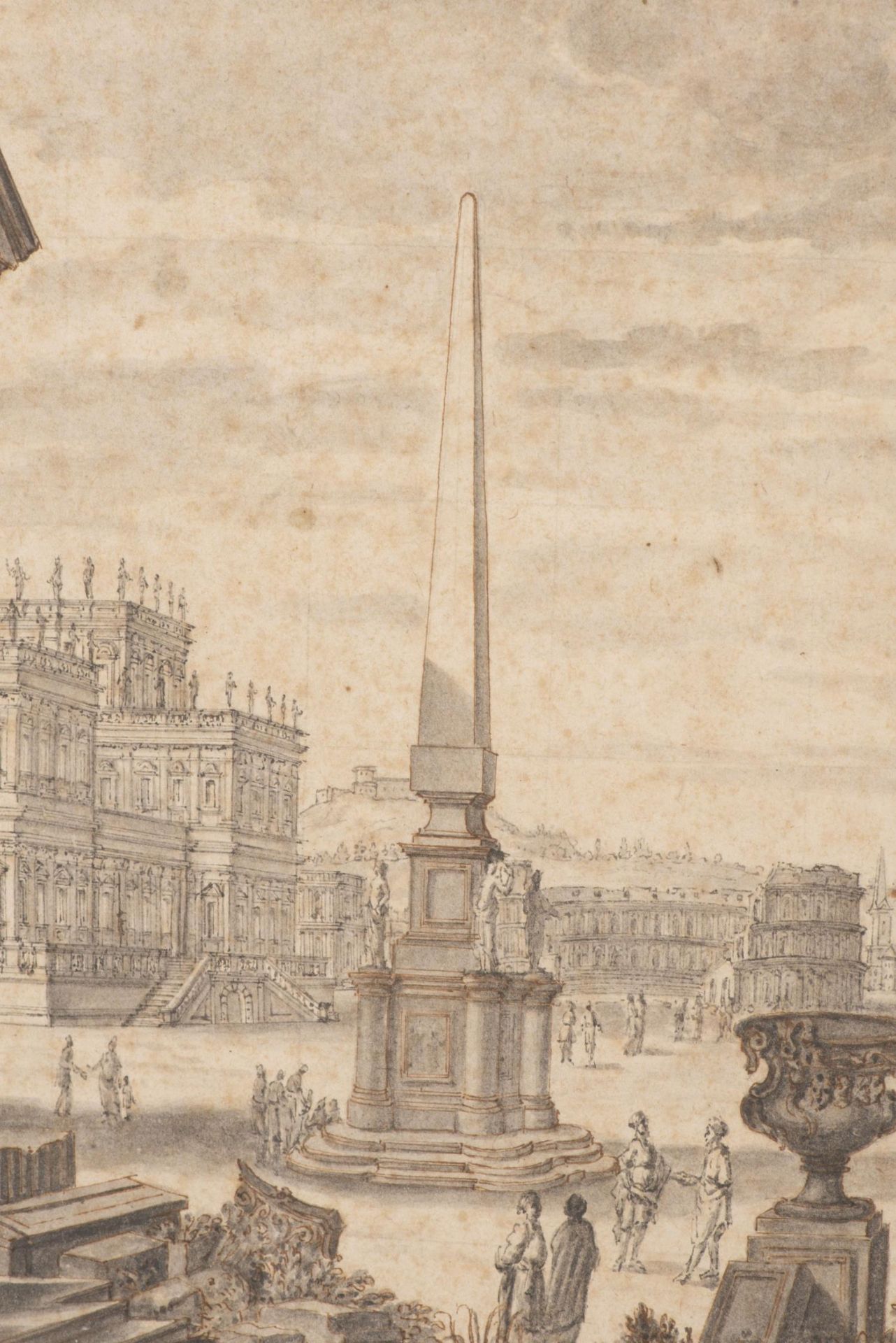 Hubert ROBERT (1733-1808) attr. à, école française du XVIIIe, "Vue d'une ville imaginaire - La Rome - Bild 18 aus 18
