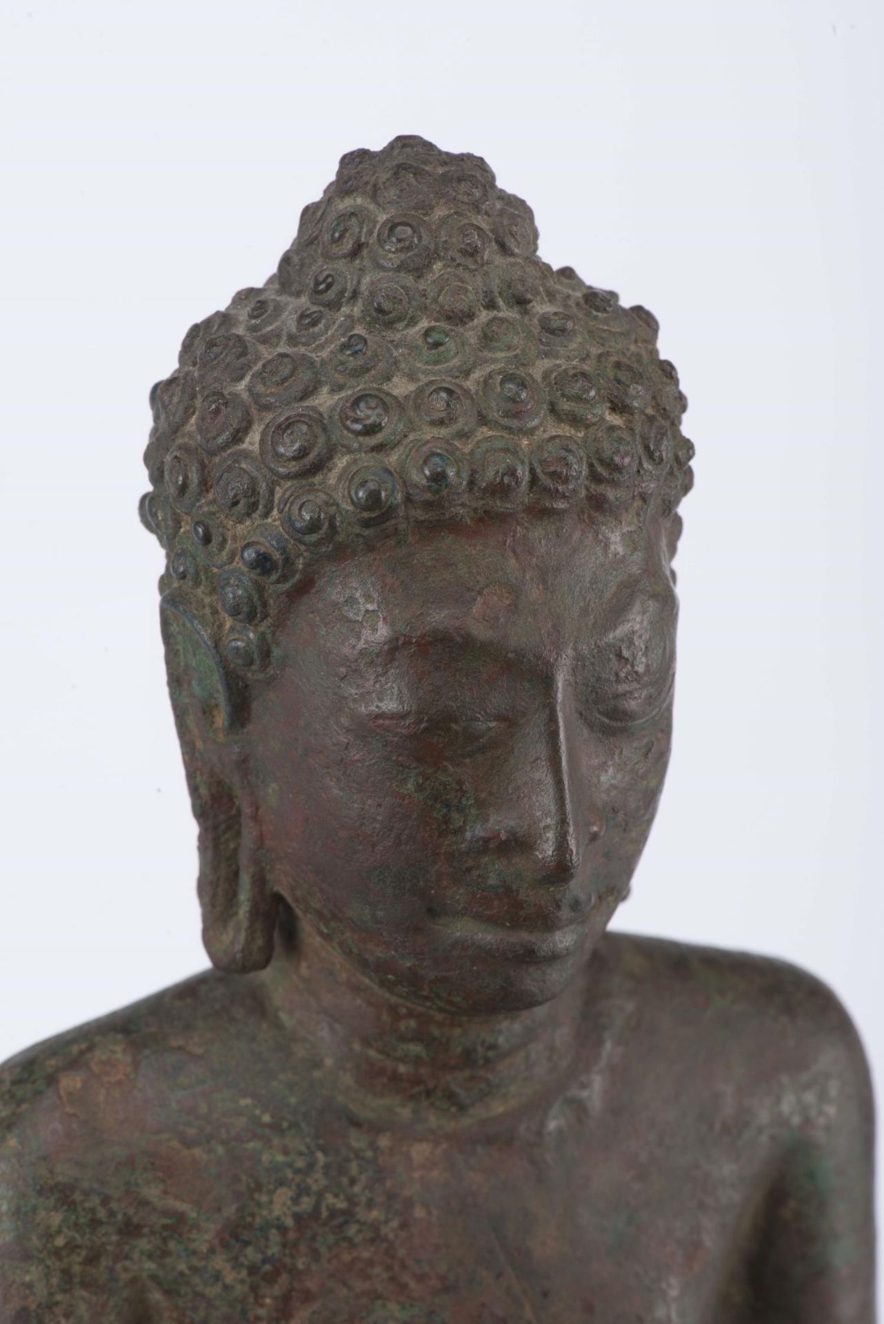 Buddha Thaï debout (Sanskrit: Amitabha Tathagata) de style Mon VIII/XIXe siècle - Image 17 of 26