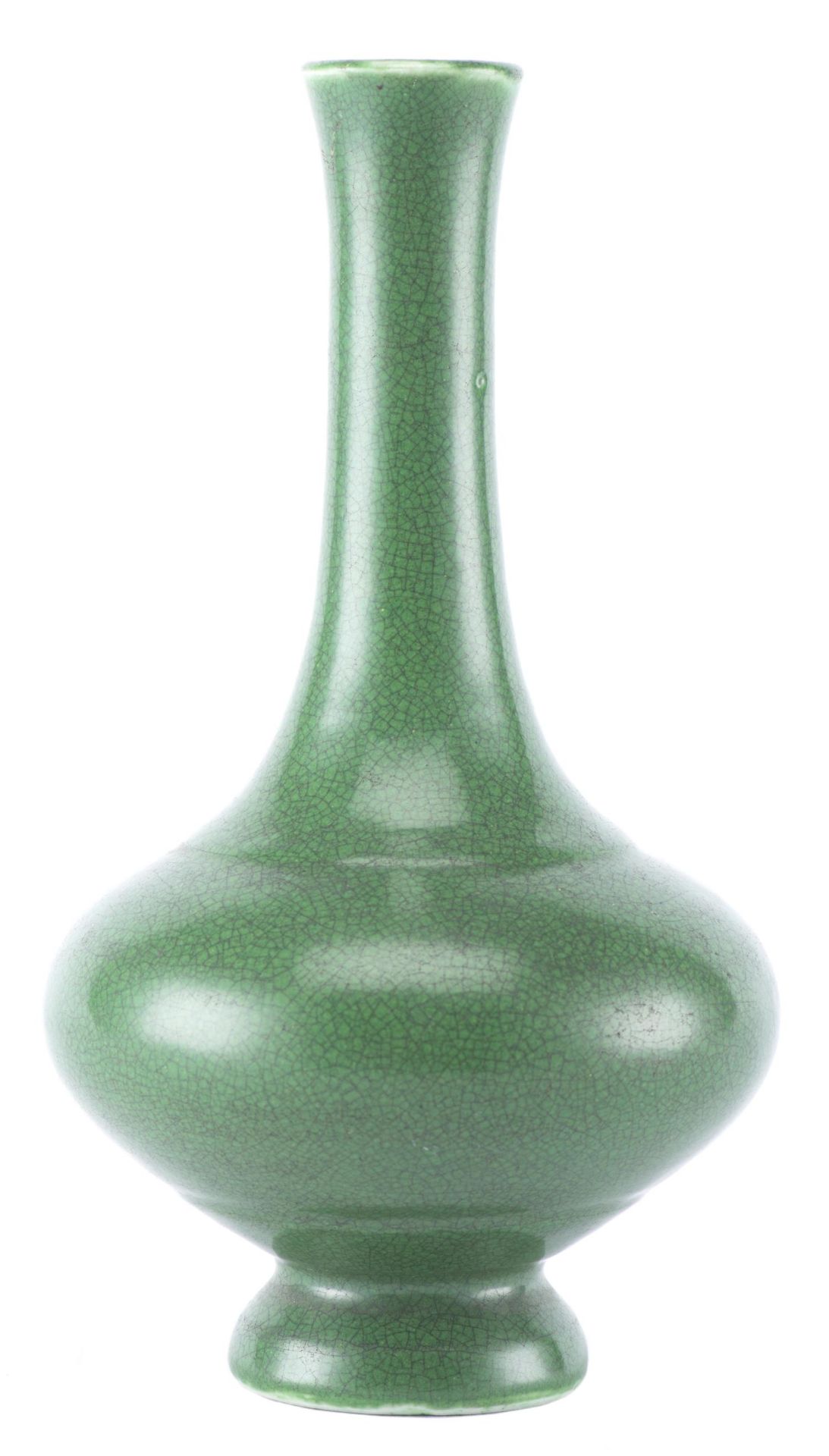 Vase en porcelaine de Chine à couverte vert pomme, époque Kangxi - Image 2 of 13