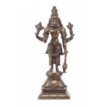 Shiva en bronze à patine brune