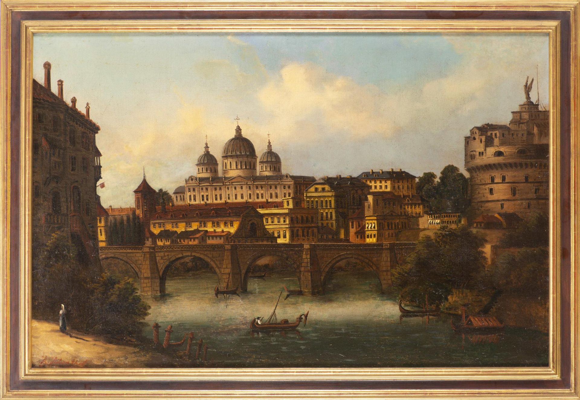 A. HOFENTHAL (XIXe), "Vue de Rome" - Image 6 of 18