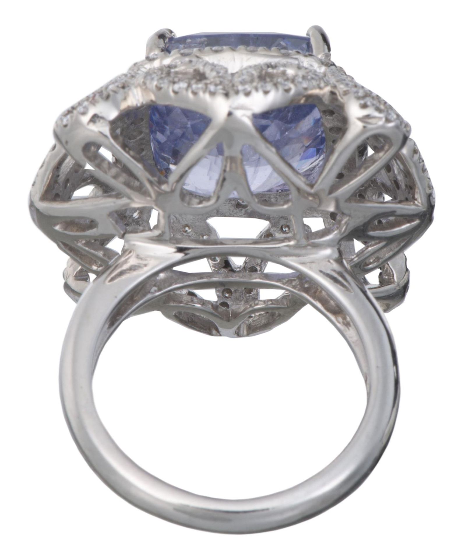 DIANA CARMICHAEL bague en or gris avec un saphir bleu violet de Ceylan - Image 9 of 16