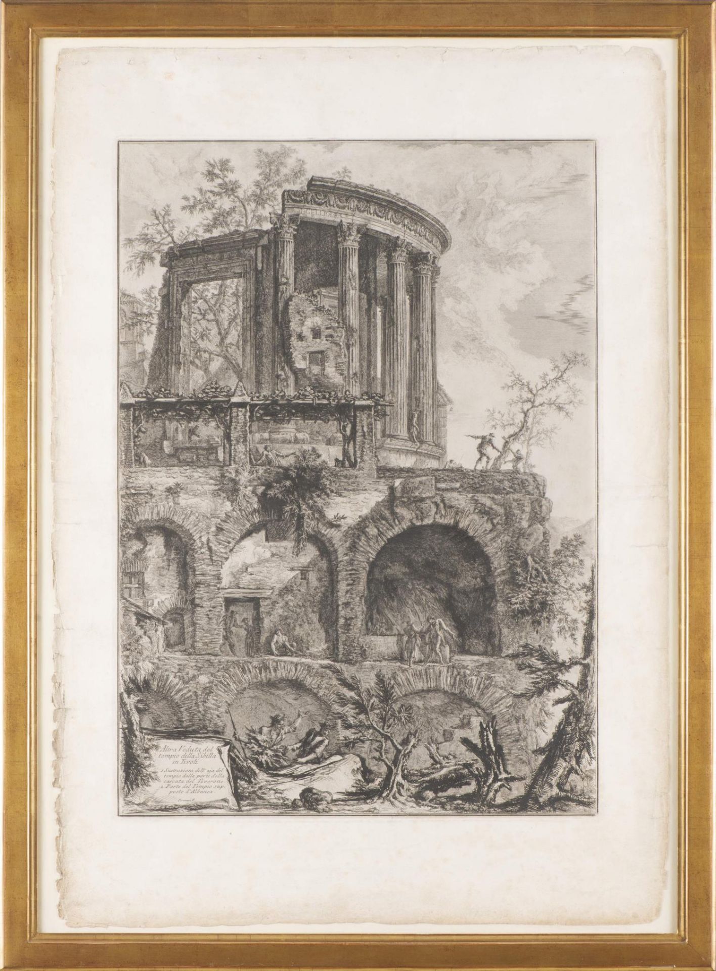 Giovanni Battista PIRANESI (1720-1778) "Altra Veduta del tempio della Sibilla in Tivoli", 1761 - Image 5 of 20