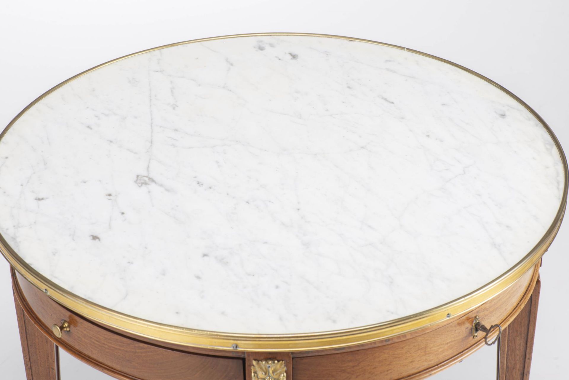 Louis XVI, table bouillotte à système de plateau - Image 6 of 18