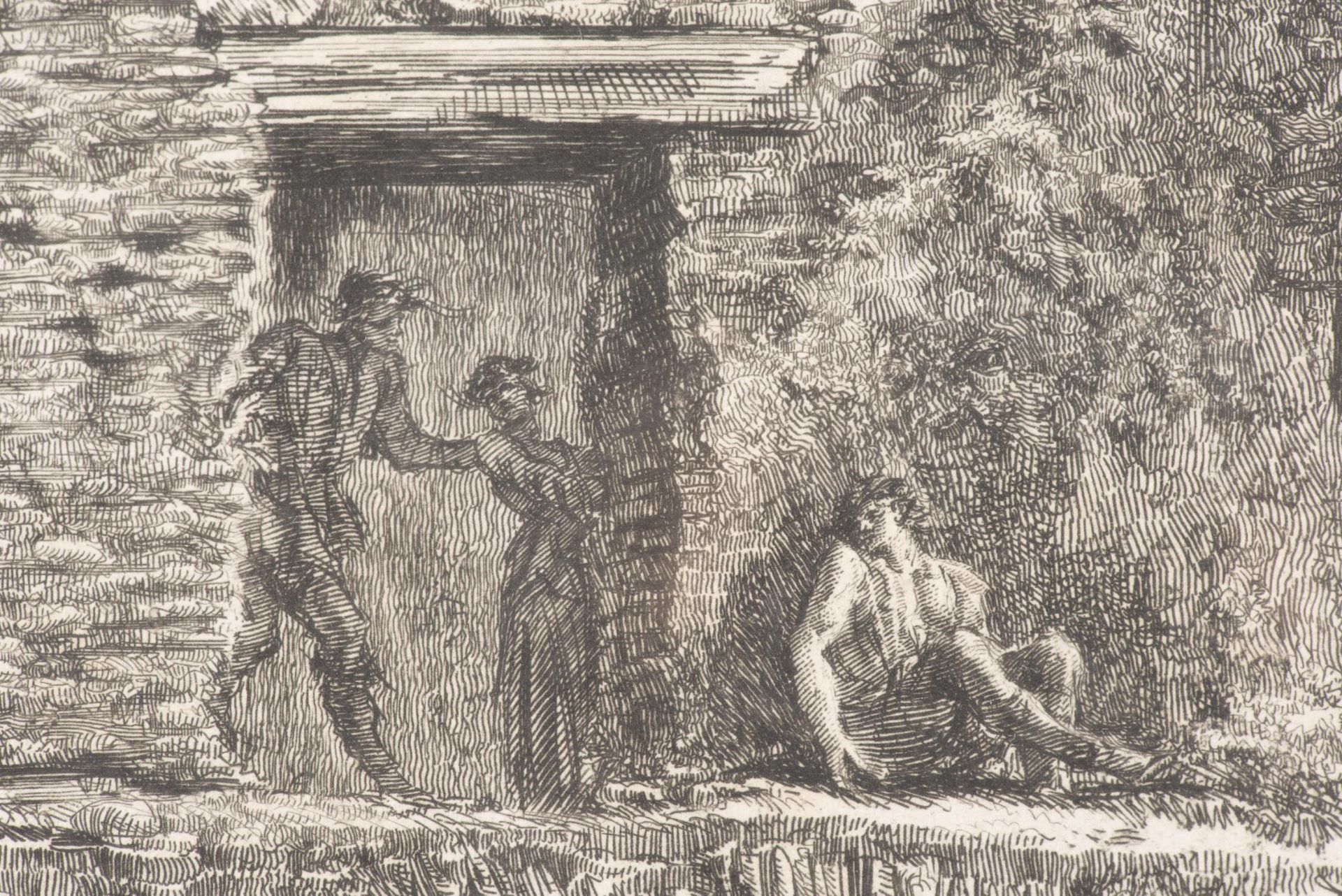 Giovanni Battista PIRANESI (1720-1778) "Altra Veduta del tempio della Sibilla in Tivoli", 1761 - Image 17 of 20