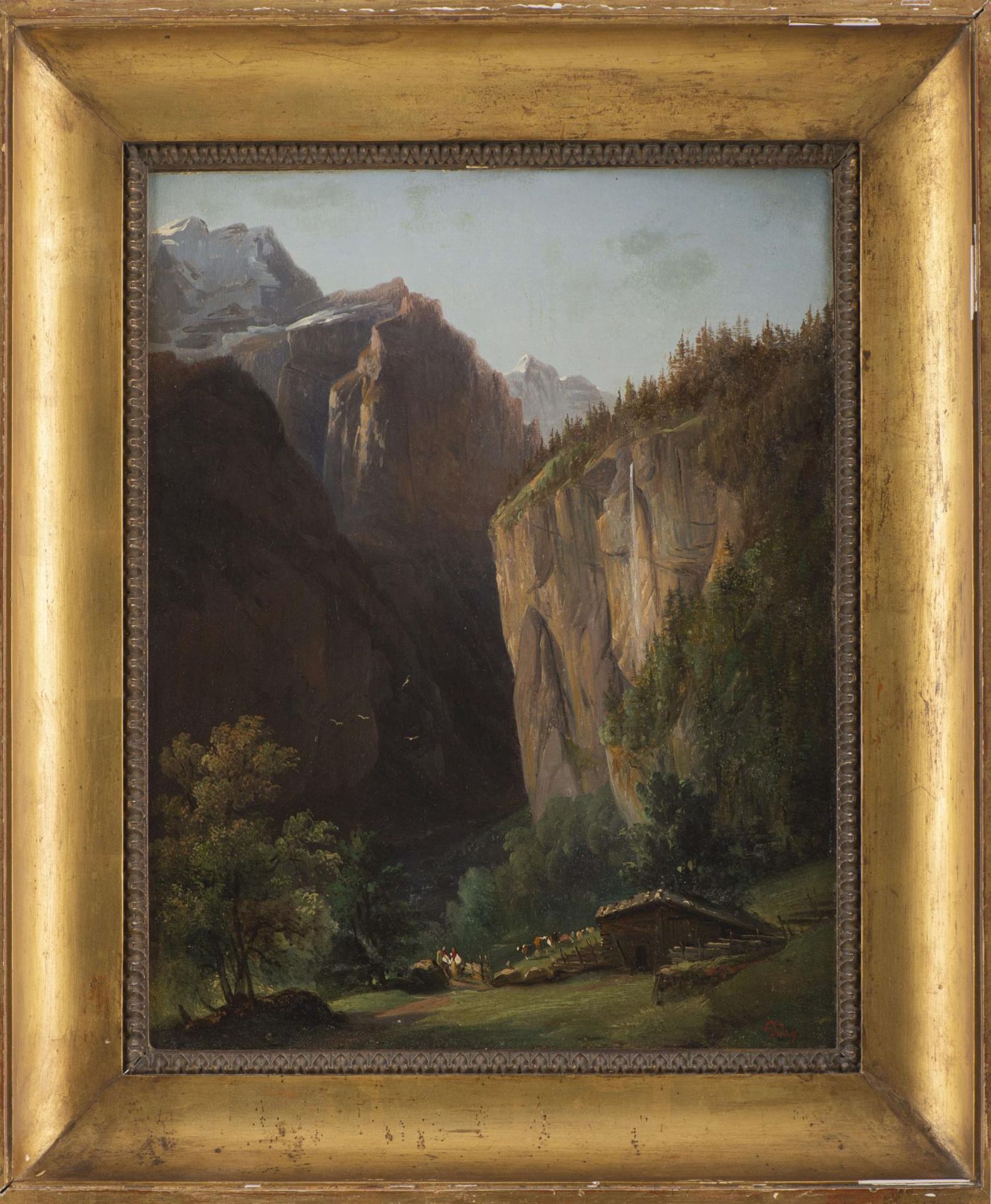 François DIDAY (1802-1877) "Paysage de montagne" - Image 6 of 16