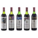 Château Mouton Rotschild, Paulliac, 1971, 1973, 1975, 1976, 1978