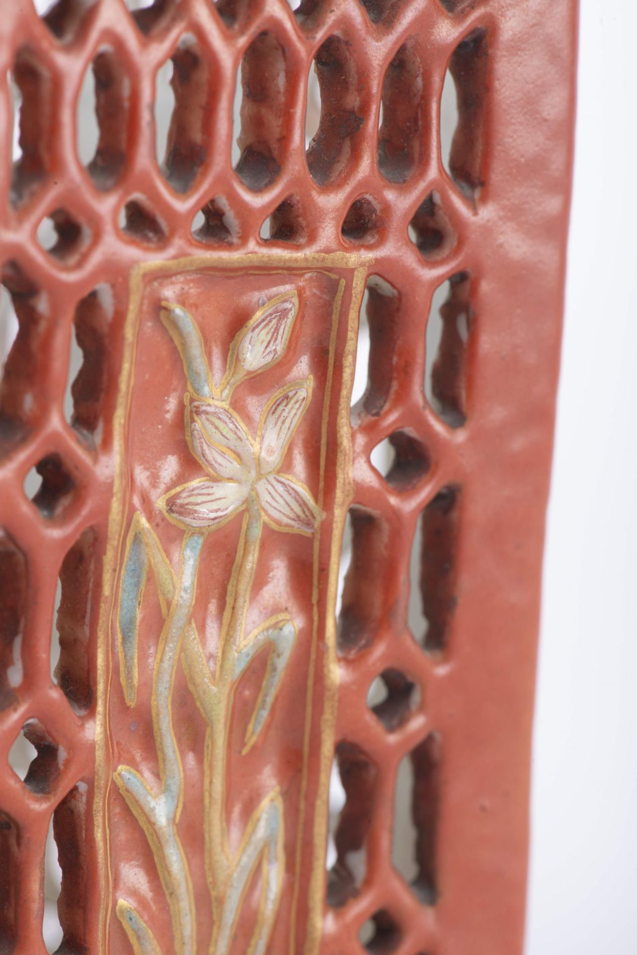 Porte-pinceau en porcelaine de Chine, XIXe, marque en rouge Da Qing Tongzhi nianzhi - Image 15 of 20