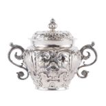 Vase couvert en argent sterling de Londres par GG, daté 1668