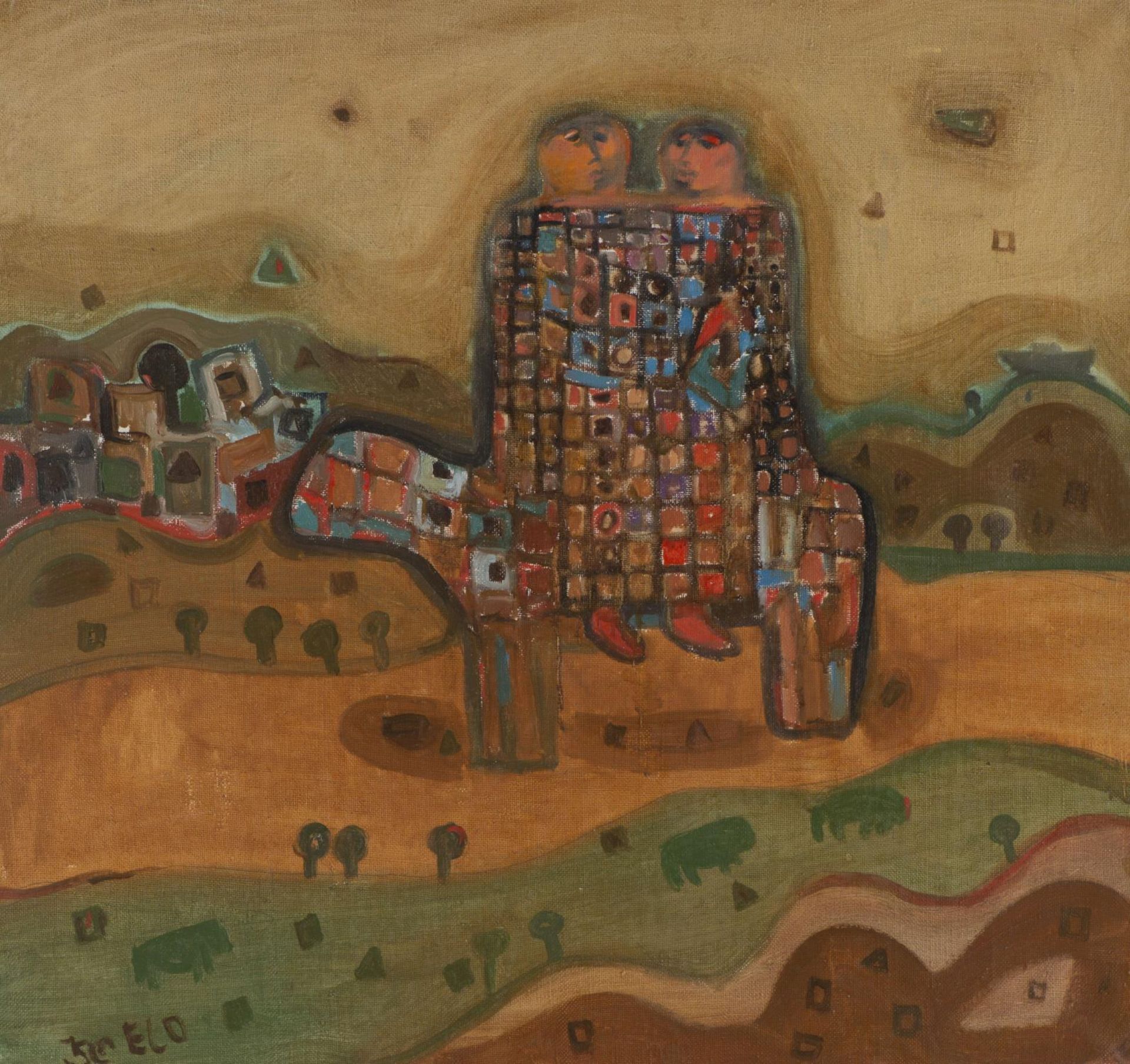 Armen ELOYAN (né en 1966), "Jeunes mariés", 1990 - Image 4 of 14