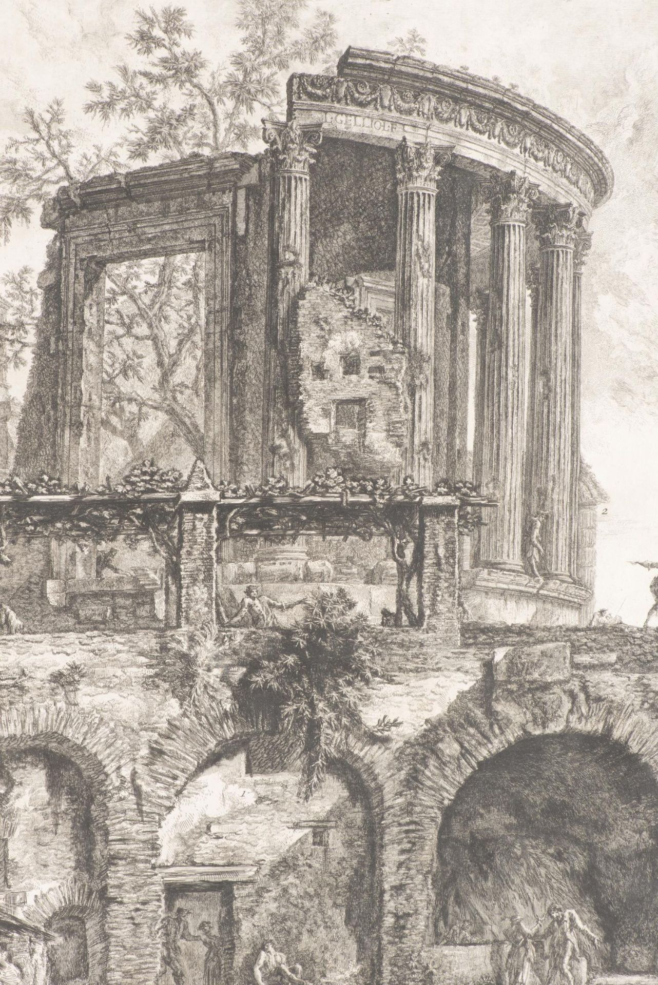 Giovanni Battista PIRANESI (1720-1778) "Altra Veduta del tempio della Sibilla in Tivoli", 1761 - Image 14 of 20
