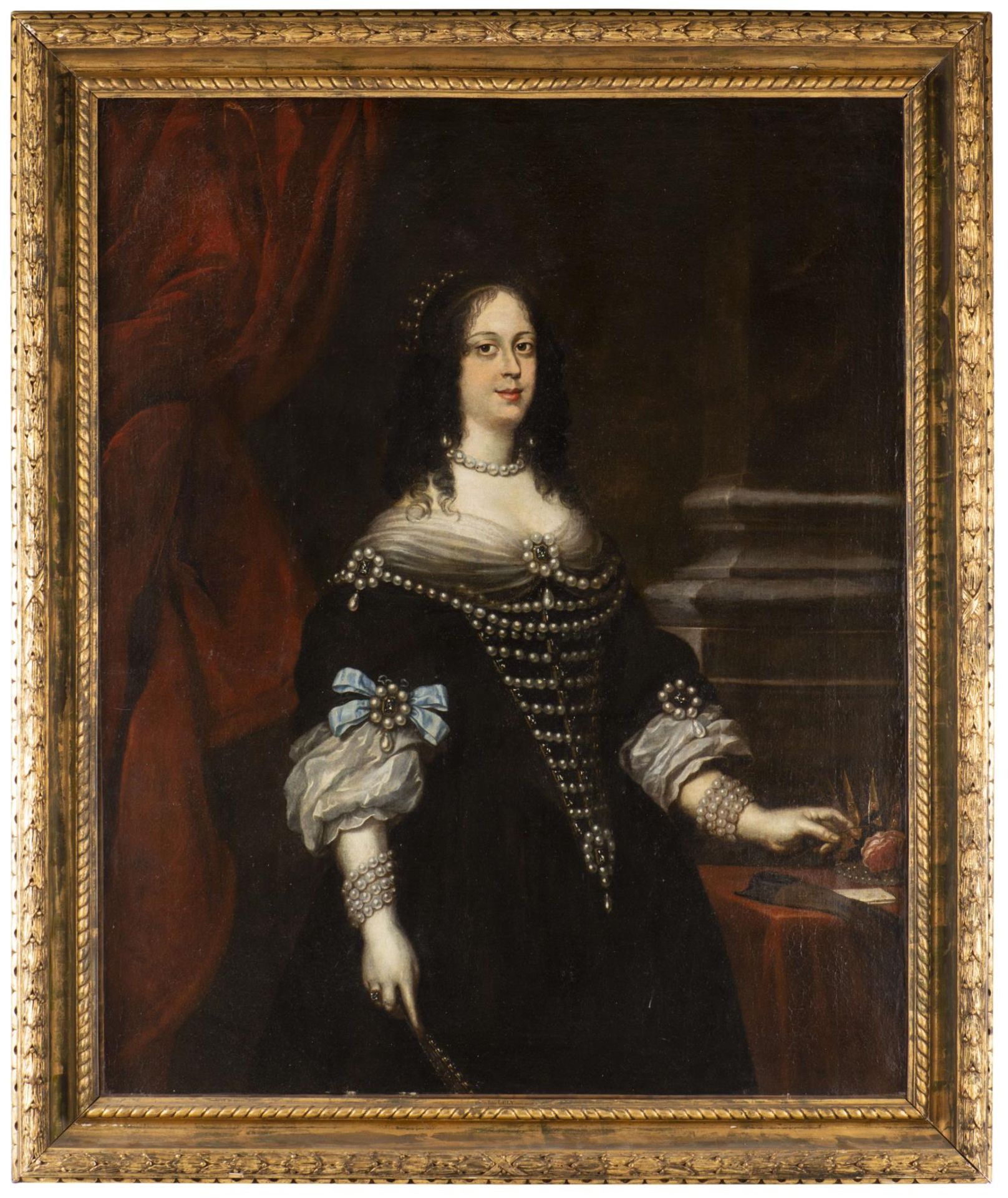 Peter LELY (1618-1680) attr. "Portrait de Vittoria della Rovere, grande duchesse de Toscane, épouse - Image 7 of 14