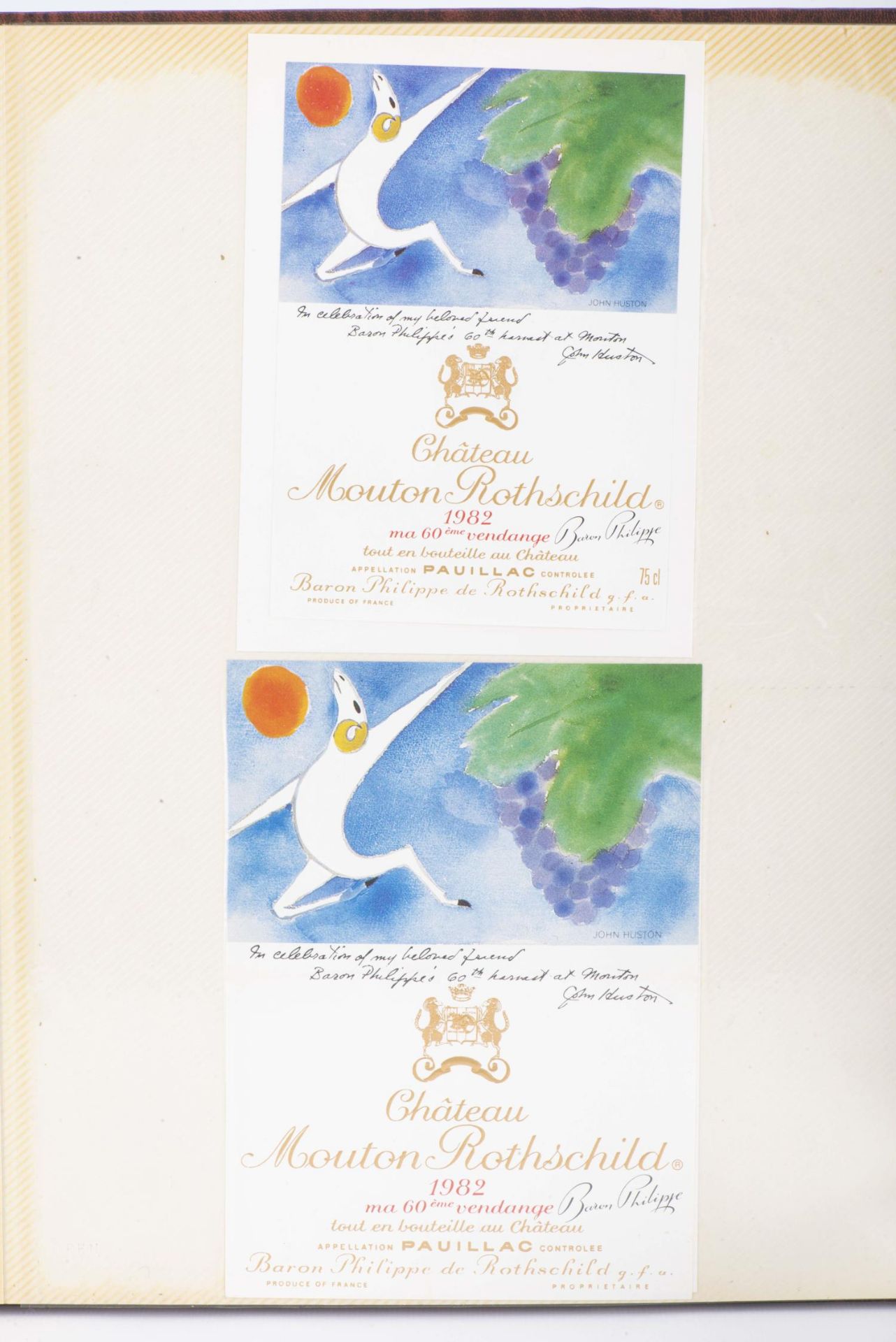 Collection d'étiquettes de vin Mouton Rothschild - Image 18 of 24