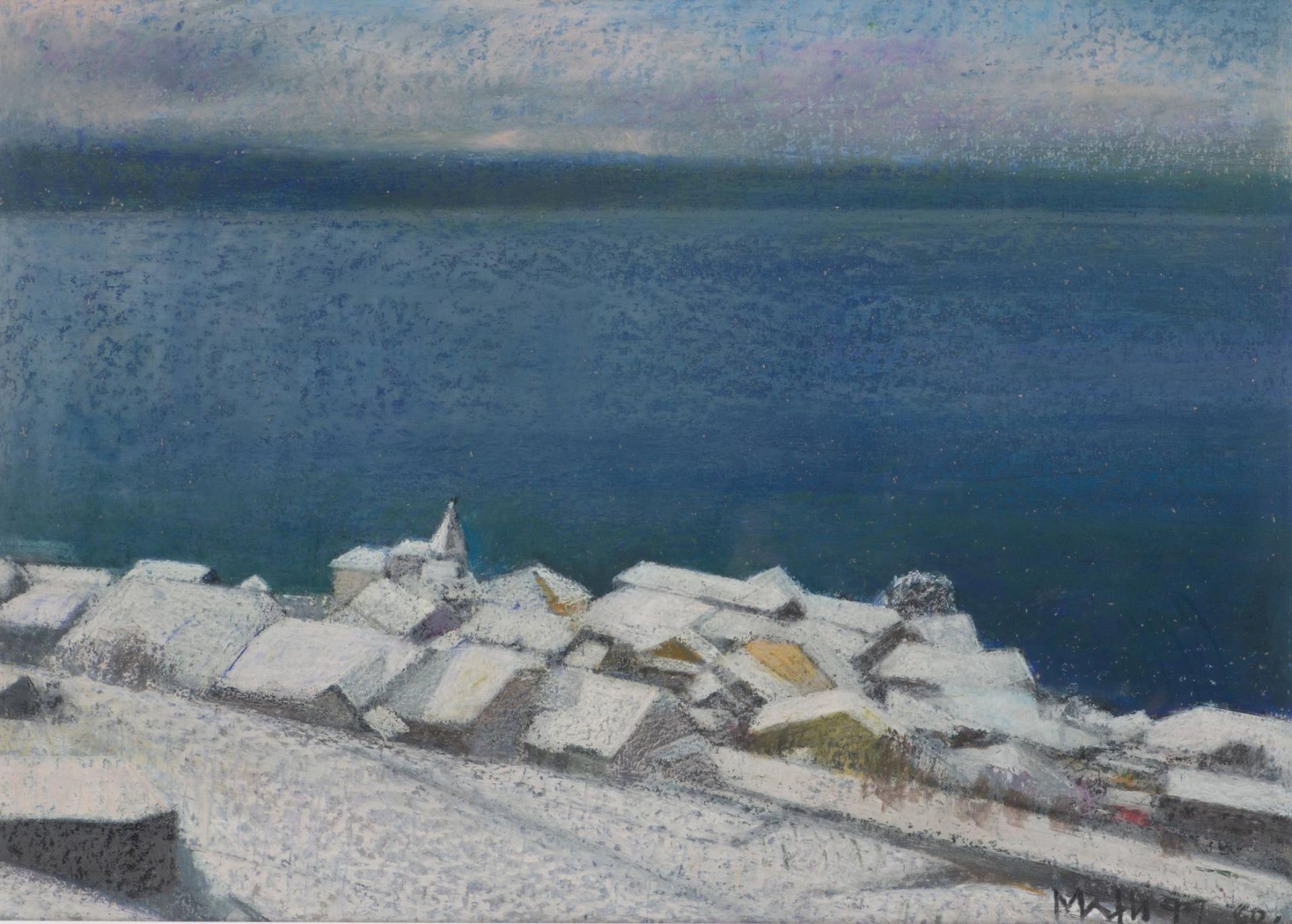 Walter MAFLI (1915-2017) " Lutry sous la neige", 1997 - Image 2 of 14