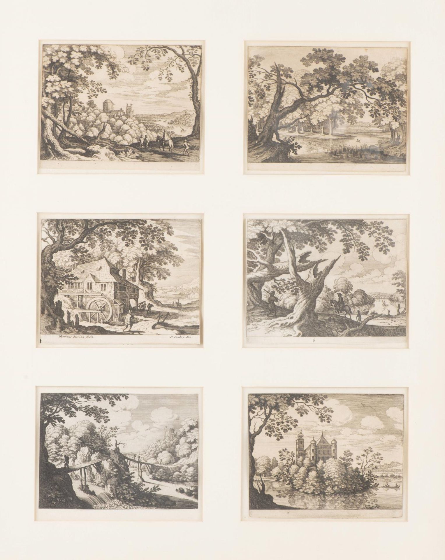 Matthäus MERIAN l (1593-1650) "Paysages arborisés", six gravures, 1622 - Image 2 of 30