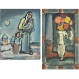 Georges ROUAULT (1871-1958) "Ange Gardien" - "L'Hiver" - "Fleurs Décoratives"