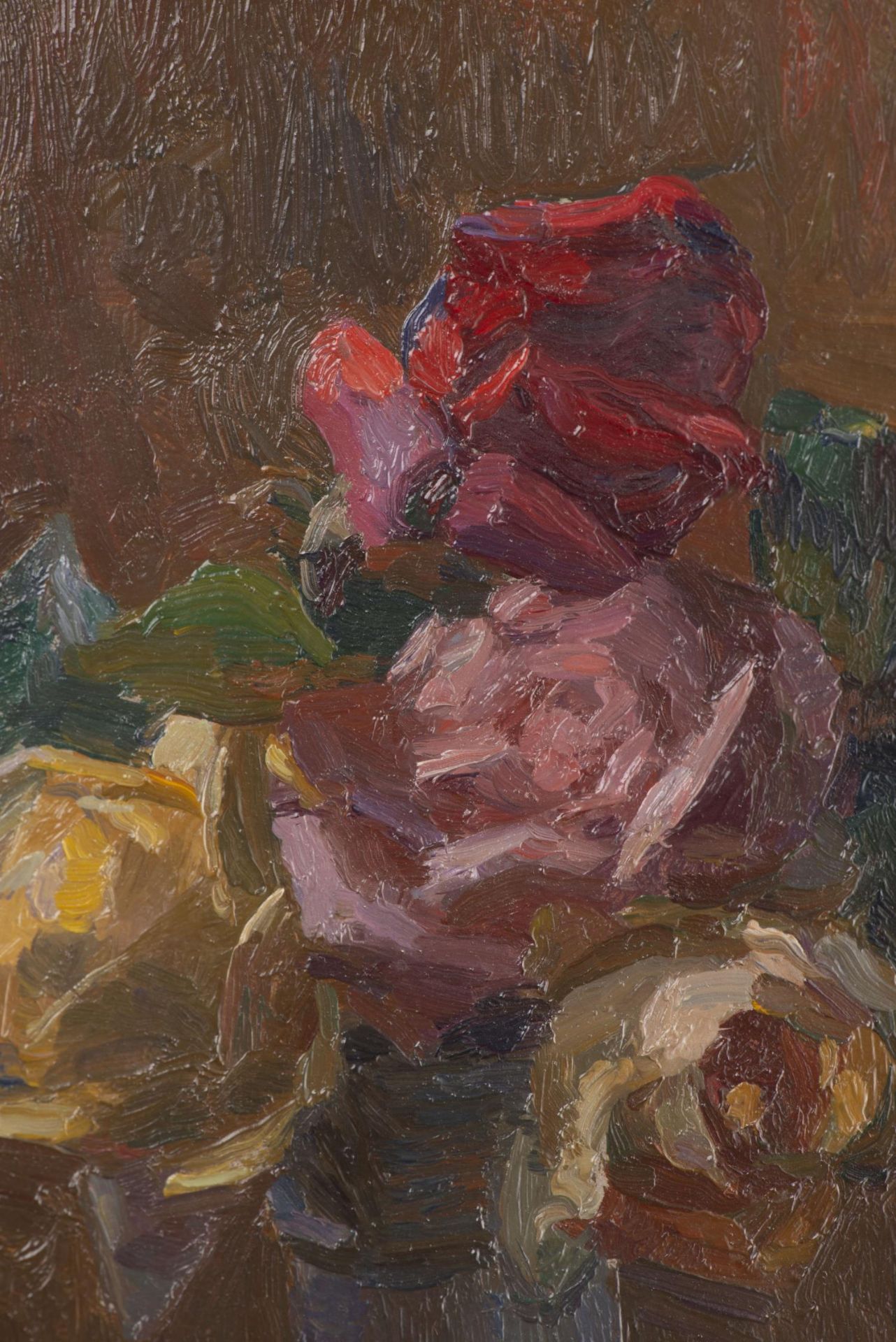 Abraham HERMANJAT (1862-1932) "Nature morte aux roses" - Image 11 of 14