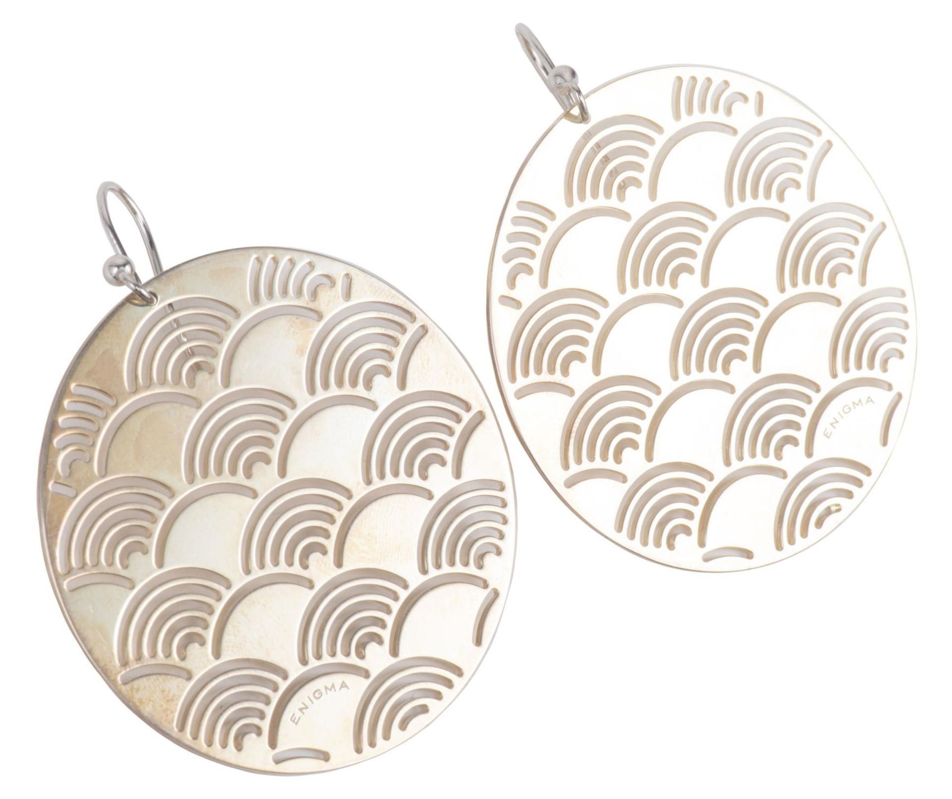 ENIGMA by Gianni Bulgari, 'Deco', boucles d'oreilles en argent sterling - Image 3 of 14