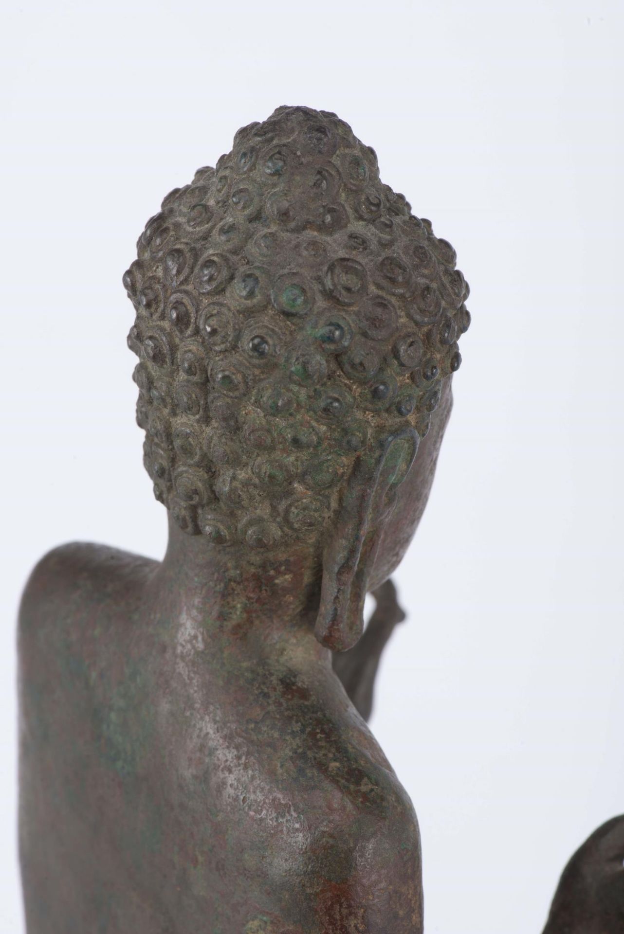 Buddha Thaï debout (Sanskrit: Amitabha Tathagata) de style Mon VIII/XIXe siècle - Image 25 of 26