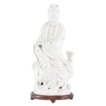 Guanyin en Blanc de Chine d'époque Qing