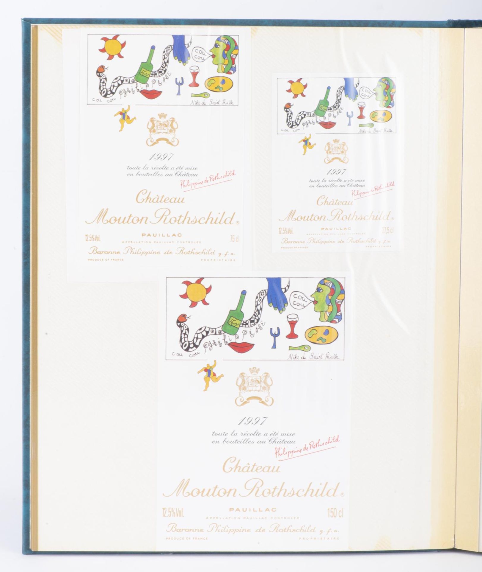 Collection d'étiquettes de vin Mouton Rothschild - Image 20 of 24