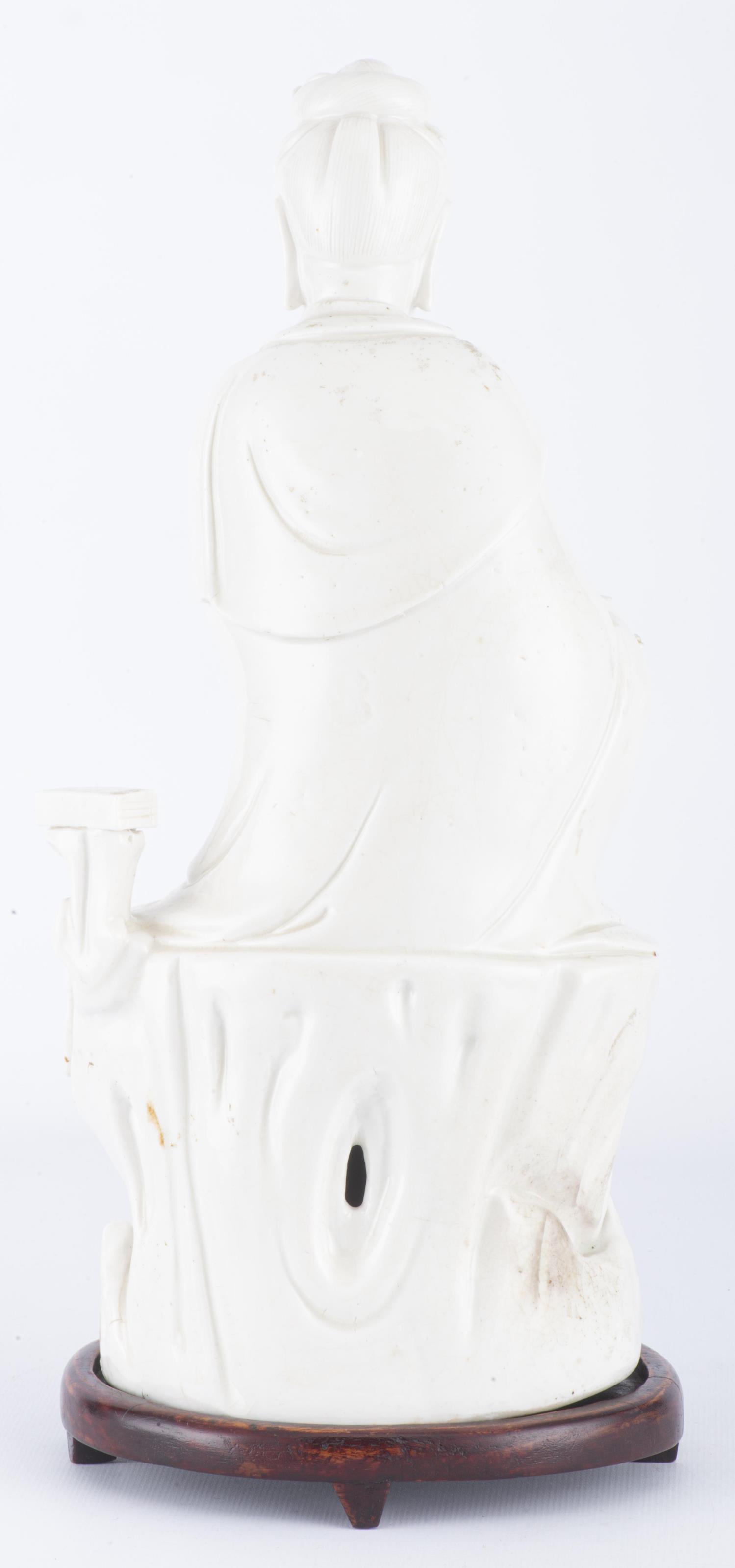 Guanyin en Blanc de Chine d'époque Qing - Image 5 of 17