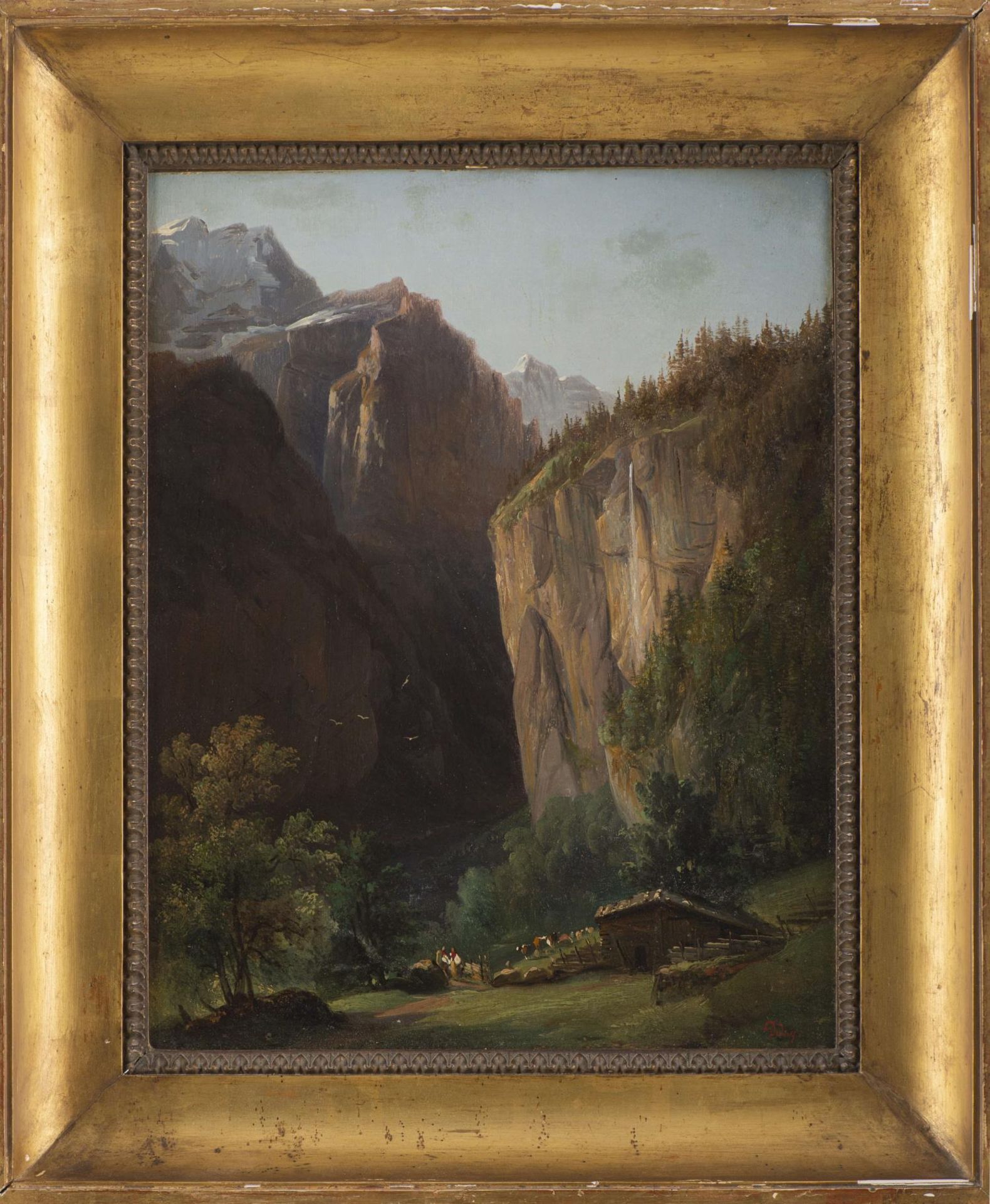 François DIDAY (1802-1877) "Paysage de montagne" - Image 8 of 16