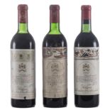 Château Mouton Rotschild, Paulliac, 1957, 1964 et 1966