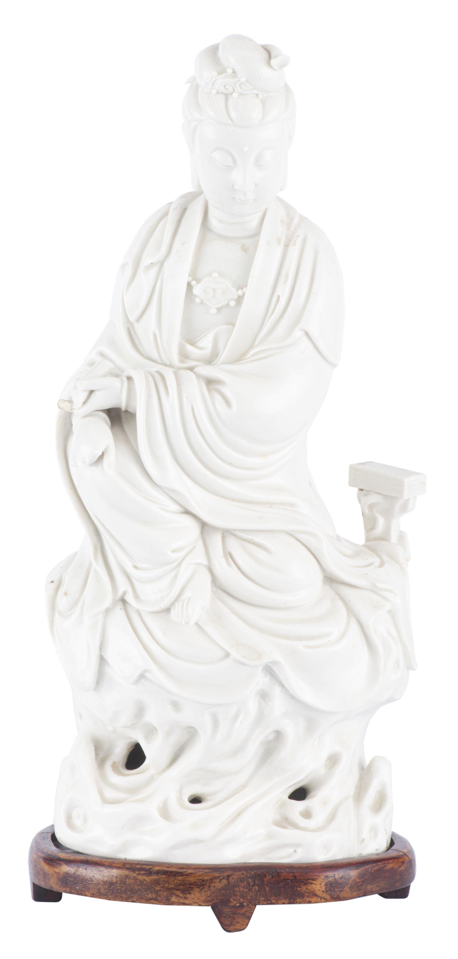 Guanyin en Blanc de Chine d'époque Qing - Image 2 of 17