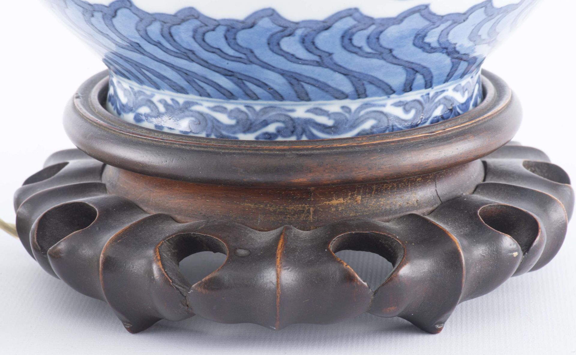 Vase double gourde en porcelaine de Chine, marque Wanli - Image 8 of 14