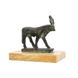 Taureau Apis d'Egypte en bronze plein, XIXe